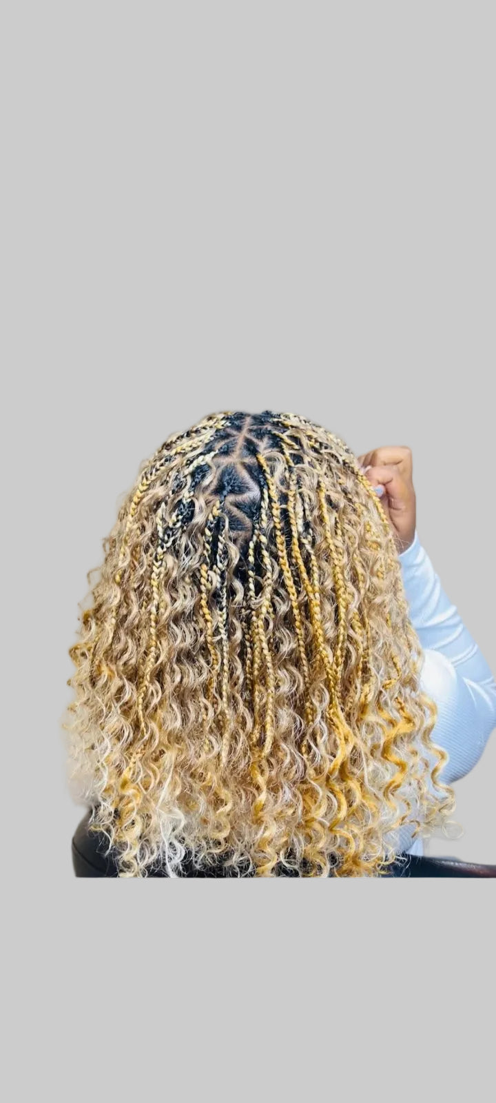 Boho braids (short hair)