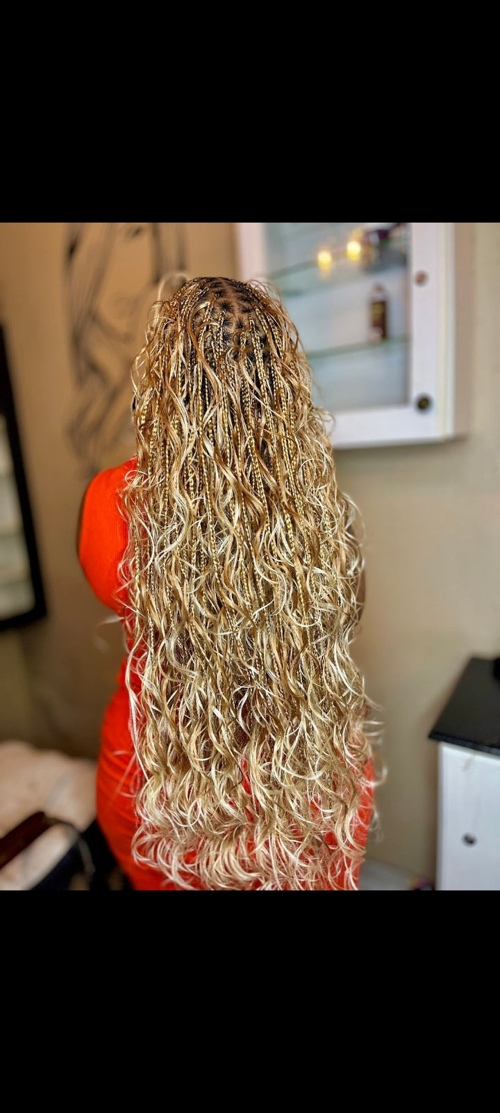 French curly braids